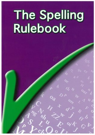 Cover for The Spelling Rule Book - purple with green tick